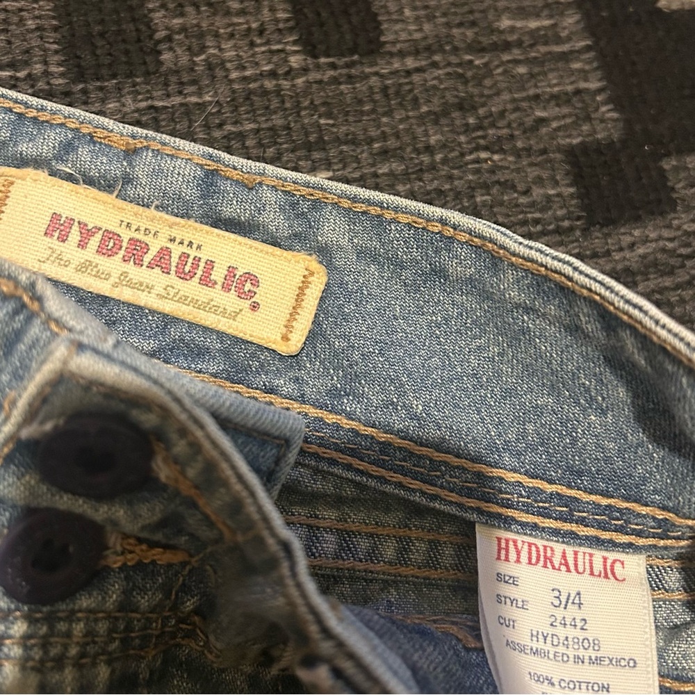 Hydraulic Light Blue Jean Shorts - Picture 3 of 6